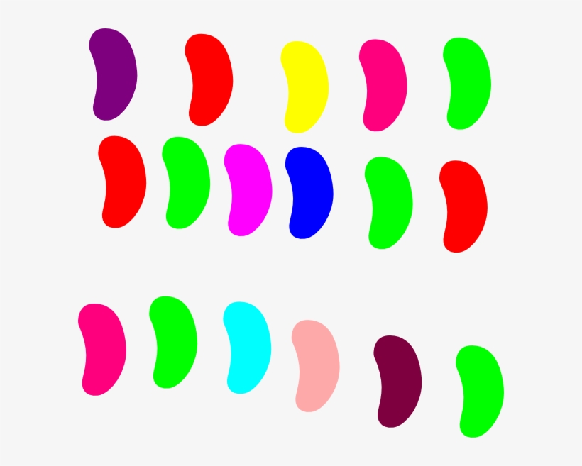 Jellybean Candy Clip Art At Clker Com - Candy Clipart Jelly Bean, transparent png
