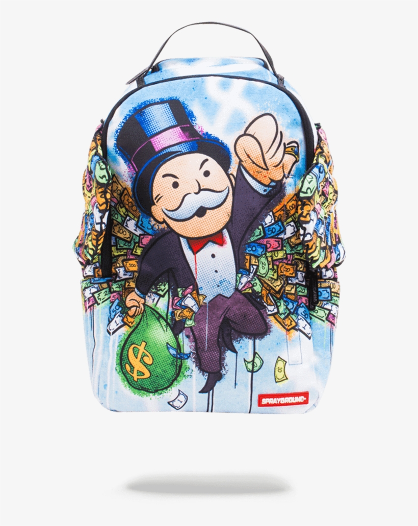 Monopoly Money Wings - Sprayground Backpack Monopoly Money Wings, transparent png