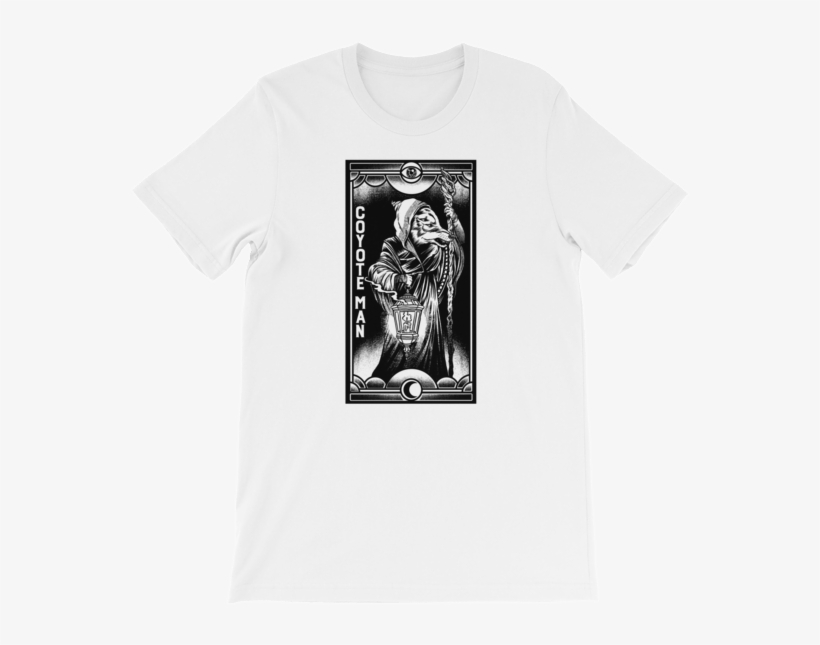 Coyote Man Tarot Card Unisex T-shirt - T Shirt Mobile Legends Black And White, transparent png