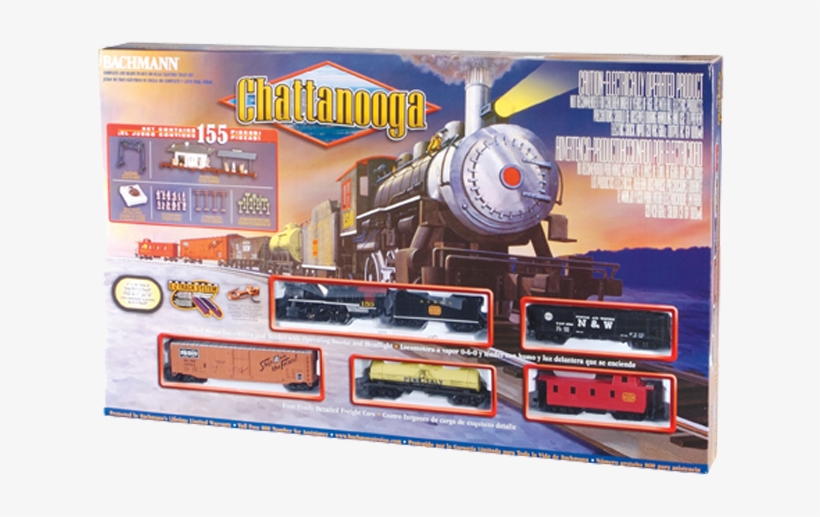 Chattanooga Operating Smoke Steam Locomotive Set - Bachmann Ho Chattanooga Train Set, transparent png