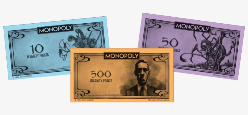 Monopoly Money To Gain Forbidden Knowledge And Buy - Monopoly Cthulhu Money, transparent png