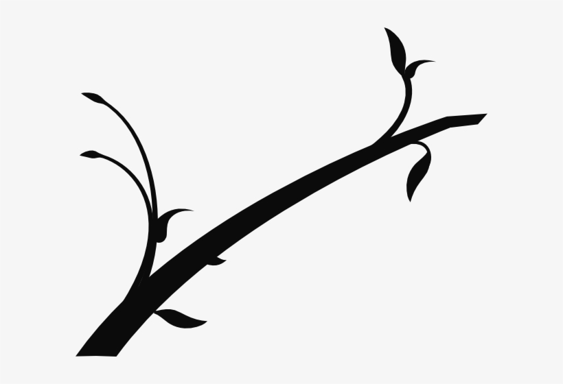 Tree Branches Clip Art Black And White - pic-corn