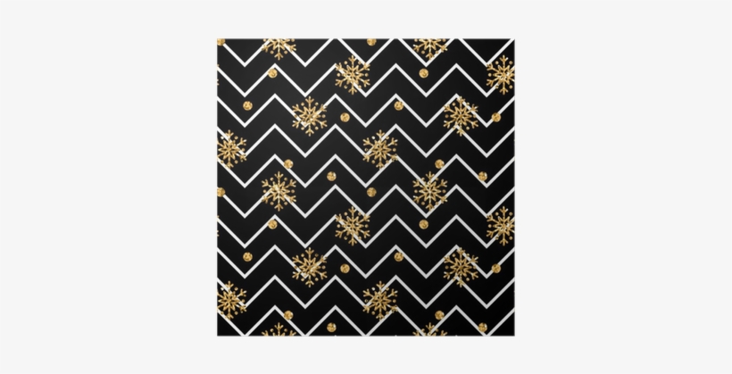 Christmas Gold Snowflake Seamless Pattern - Fondo Chic Con Brillo Dorado, transparent png