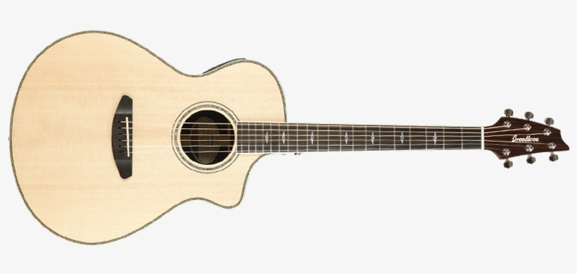 Breedlove Stage Concert Ce Sitka-indian Rosewood - Guild Starfire Ii Bass Flamed Maple, transparent png