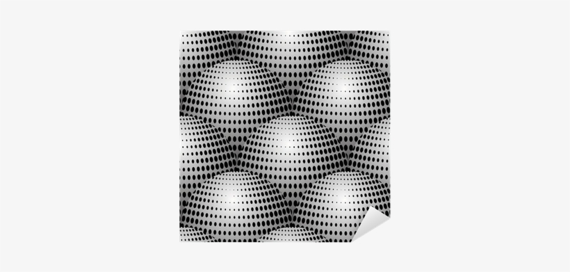 Space Eggs 3d Halftone Black And White Vector Seamless - Fruit, transparent png