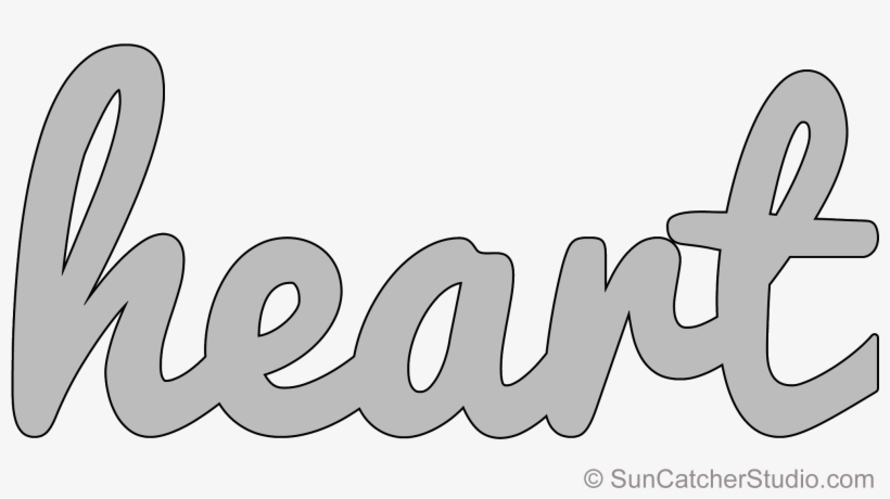 2100 X 1168 Heart Lower Pattern Template Stencil Printable - Template, transparent png