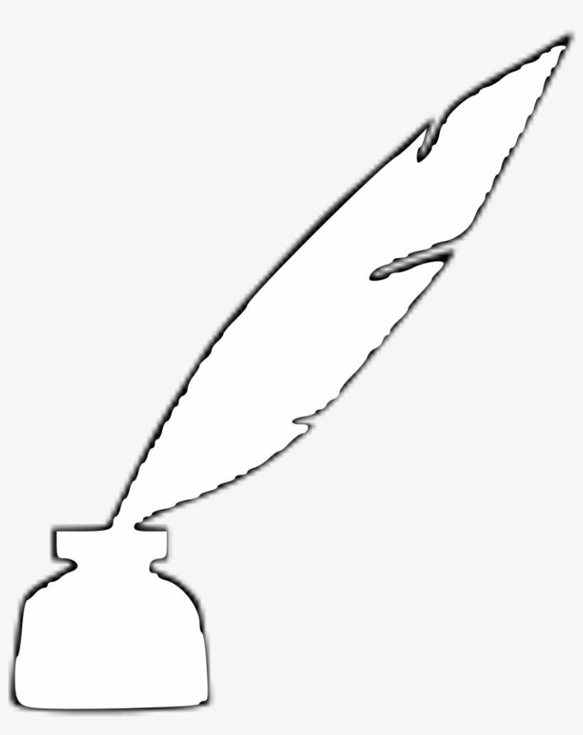 Quill And Ink Contour - Ink, transparent png