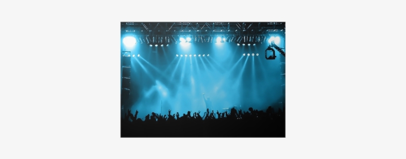 Cheering Crowd At Concert, Musicians On The Stage Poster - Epic Stage Journal [book], transparent png