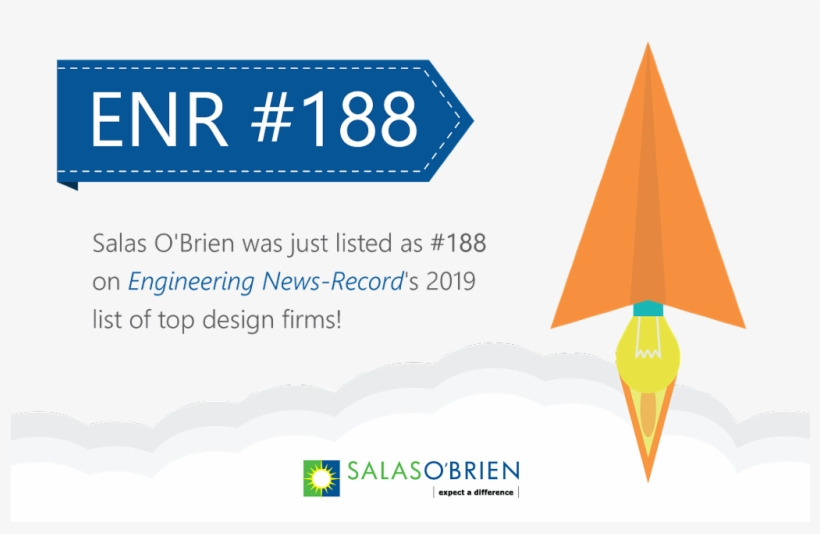 The 2019 Enr Rankings Are Out, And Salas O'brien Rocketed - Graphic Design, transparent png