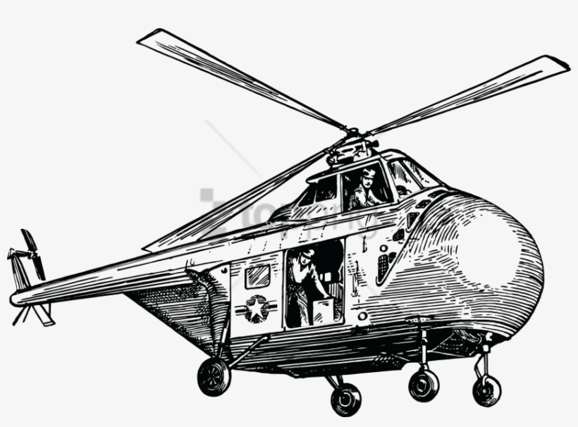 Free Png Police Helicopter Png Png Image With Transparent - Rescue Helicopter Drawing, transparent png