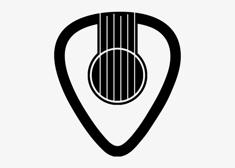 Sound Tattoo Picks Guitar Pick Acoustic Hole Clipart - Guitar Pick Icon Png, transparent png