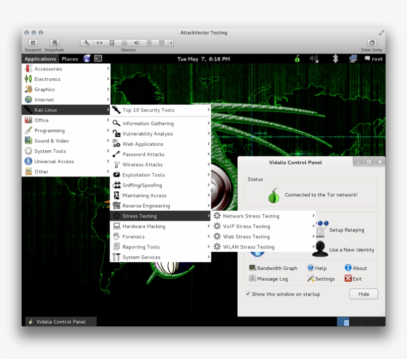 Attackvector Linux Is A New Distribution For Anonymized - Kali Linux Start Menu, transparent png