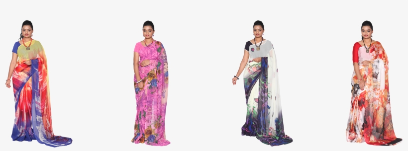 Chandana Georgette Collections - Silk, transparent png