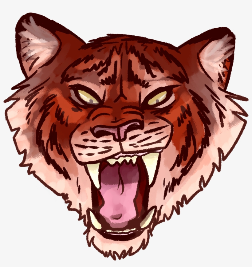 Tiger, Cat, Lion, Art, Carnivoran Png Image With Transparent - Cartoon, transparent png