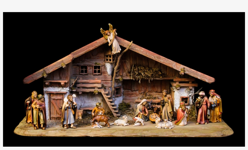 2 - Nativity Scene With Scripture, transparent png