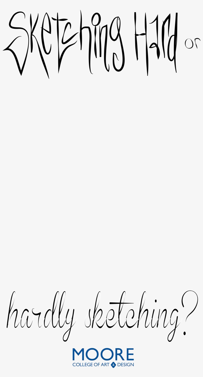 Created For Moore College Of Art And Design's Snapchat - Calligraphy, transparent png