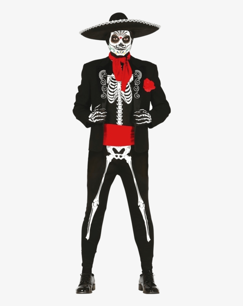 Adult - Mexican Skeleton Costume, transparent png