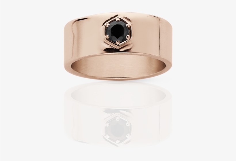 Hexagon Stone Band - Engagement Ring, transparent png