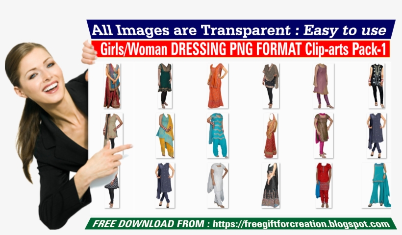 Free Download Girls Woman Dressing Png Format Clip - Kurta Designs For Women, transparent png