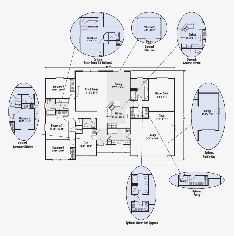 Interactive Floor Plan - House, transparent png