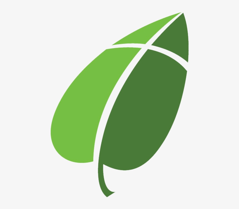 Leaf Two Color, Square - Illustration, transparent png