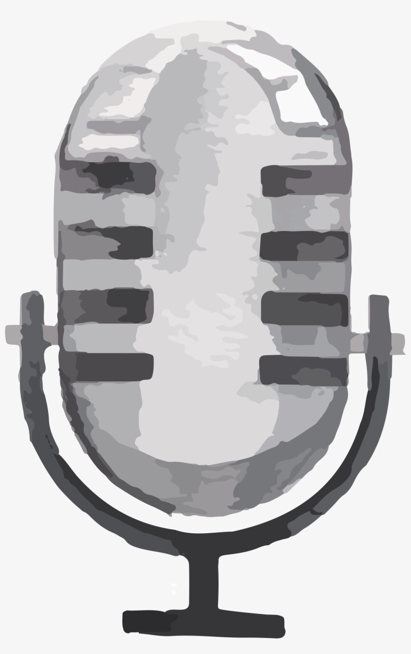 Microphone Clipart Painting - Microphone Watercolor, transparent png
