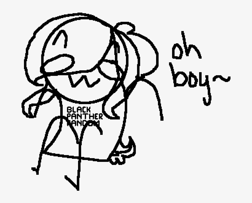 Pixilart Oh Boy Its - Cartoon, transparent png