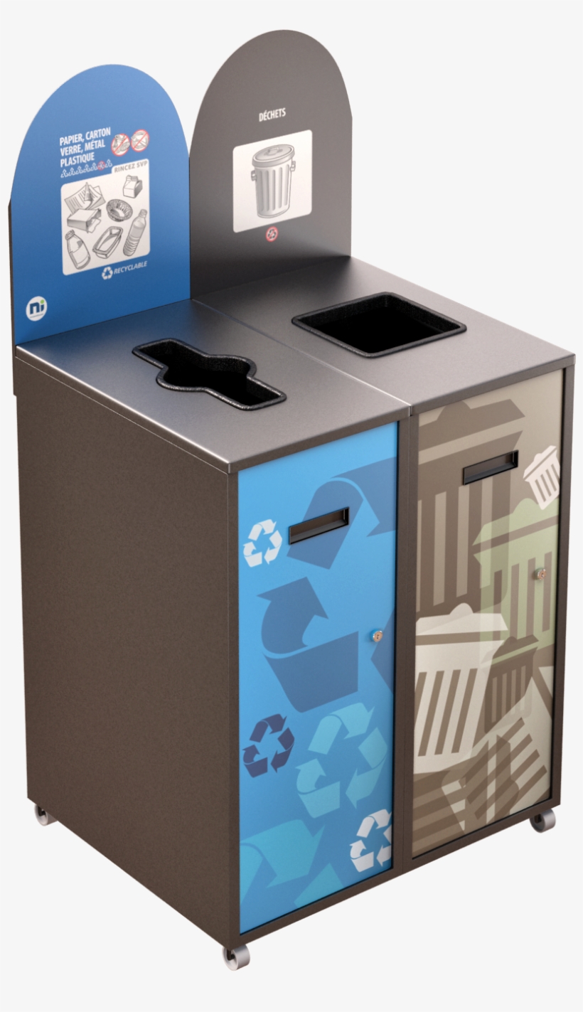 Recycling Station Multiplus 2 X 87 Liters - Recycling, transparent png