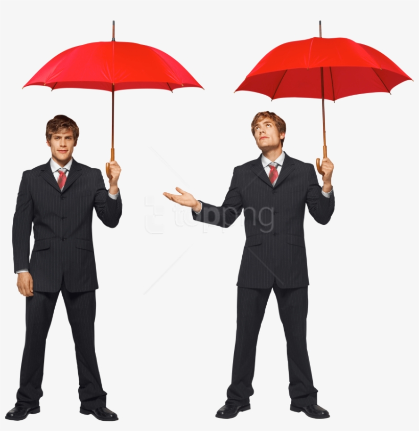Free Png Business Man Png Images Transparent - Человек С Зонтом Клипарт, transparent png