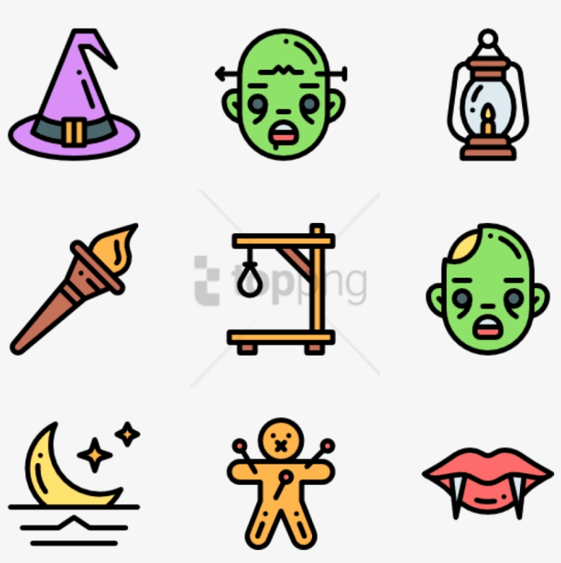 Free Png Freeuse Stock Scary Icon Packs - Halloween Transparent Icons, transparent png