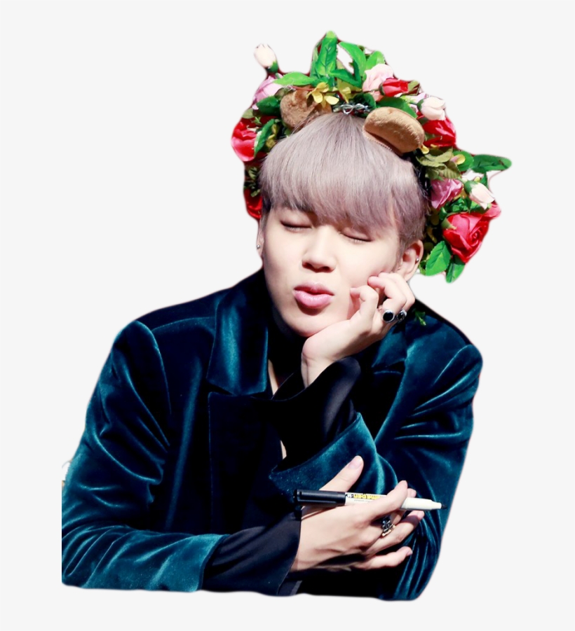 Jimin Transparent Flower Crown - Jimin Flor, transparent png