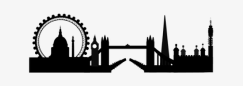 London Clipart Silhouette - London Skyline Silhouette Png, transparent png