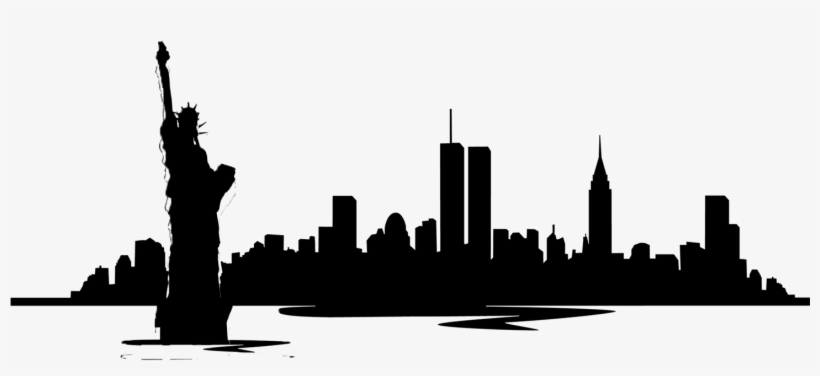 New York - New York City Skyline Silhouette, transparent png