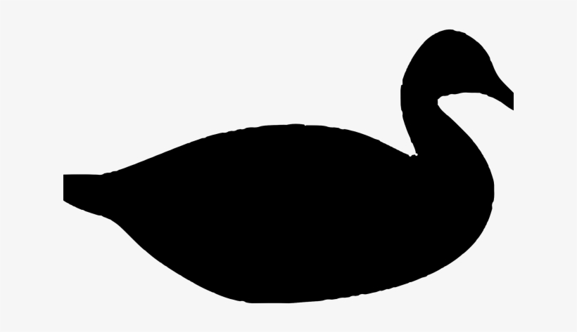 Silhouette Clipart Duck - Silhouette Of A Duck, transparent png
