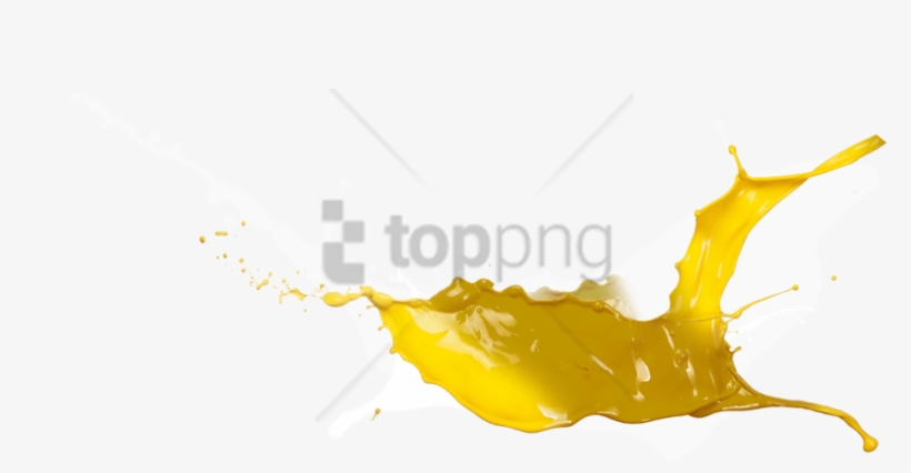 Free Png Yellow Paint Splash Png Png Image With Transparent - Illustration, transparent png