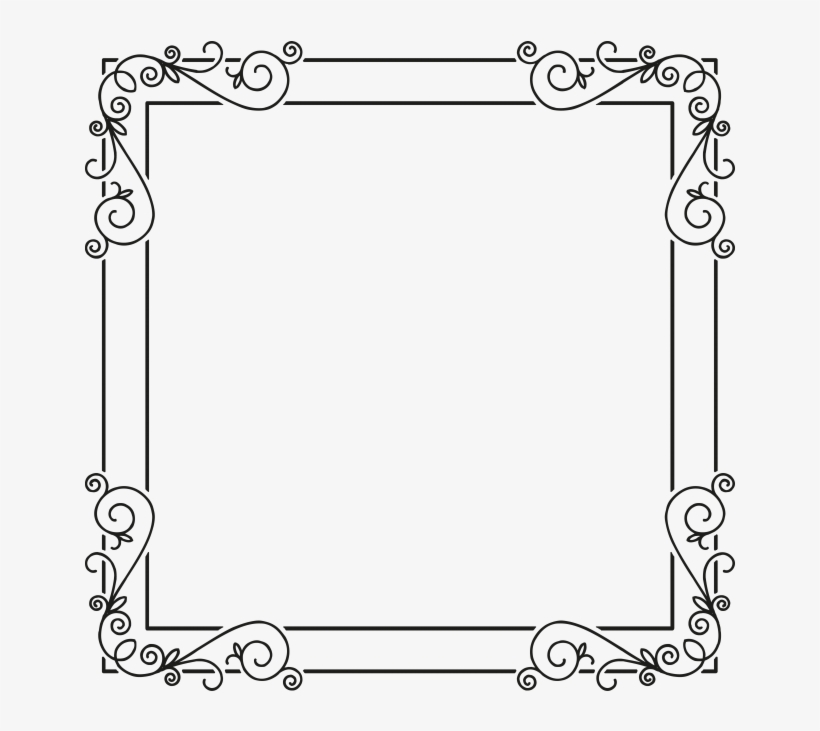 Ornament Frame - Line Art, transparent png