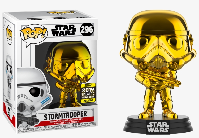 Star Wars Celebration Stormtrooper Gold Chrome Funko - Star Wars Celebration 2019 Funko Pop, transparent png