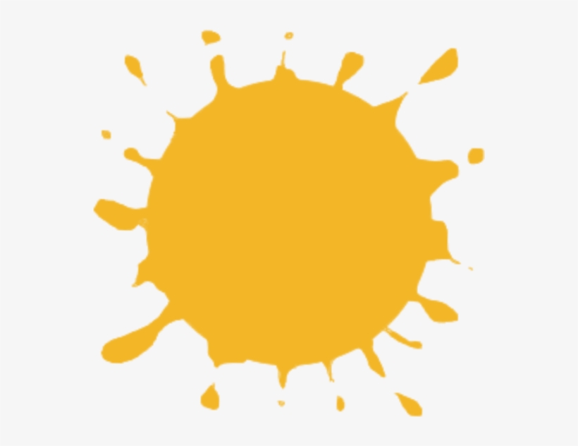 Pintura Mancha Stiker Amarillo Pinturaacrilica - Art, transparent png
