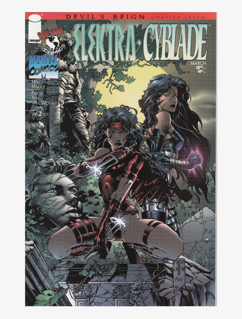 Devil's Reign/7 “elektra Cyblade” - Fear And Loathing Comic Books Cover, transparent png