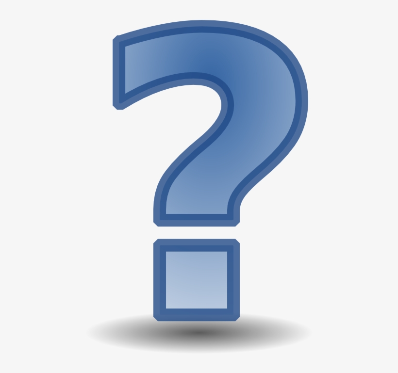 File - Question Mark Icon Blue, transparent png
