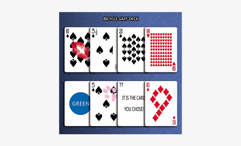 62968-alt4 - Bicycle Gaff Rider Back Red Playing Cards, transparent png