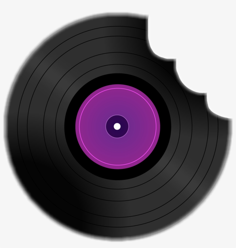 #disc #dj #broken #bite #freetoedit - Circle, transparent png