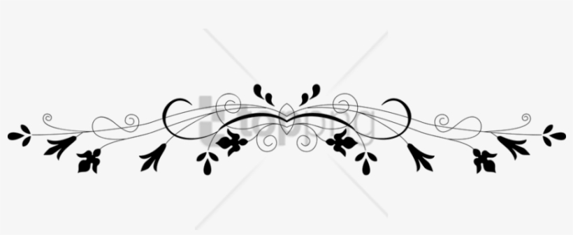 Free Png Border Line Design Png Png Image With Transparent - Flower Border Clipart Black And White, transparent png