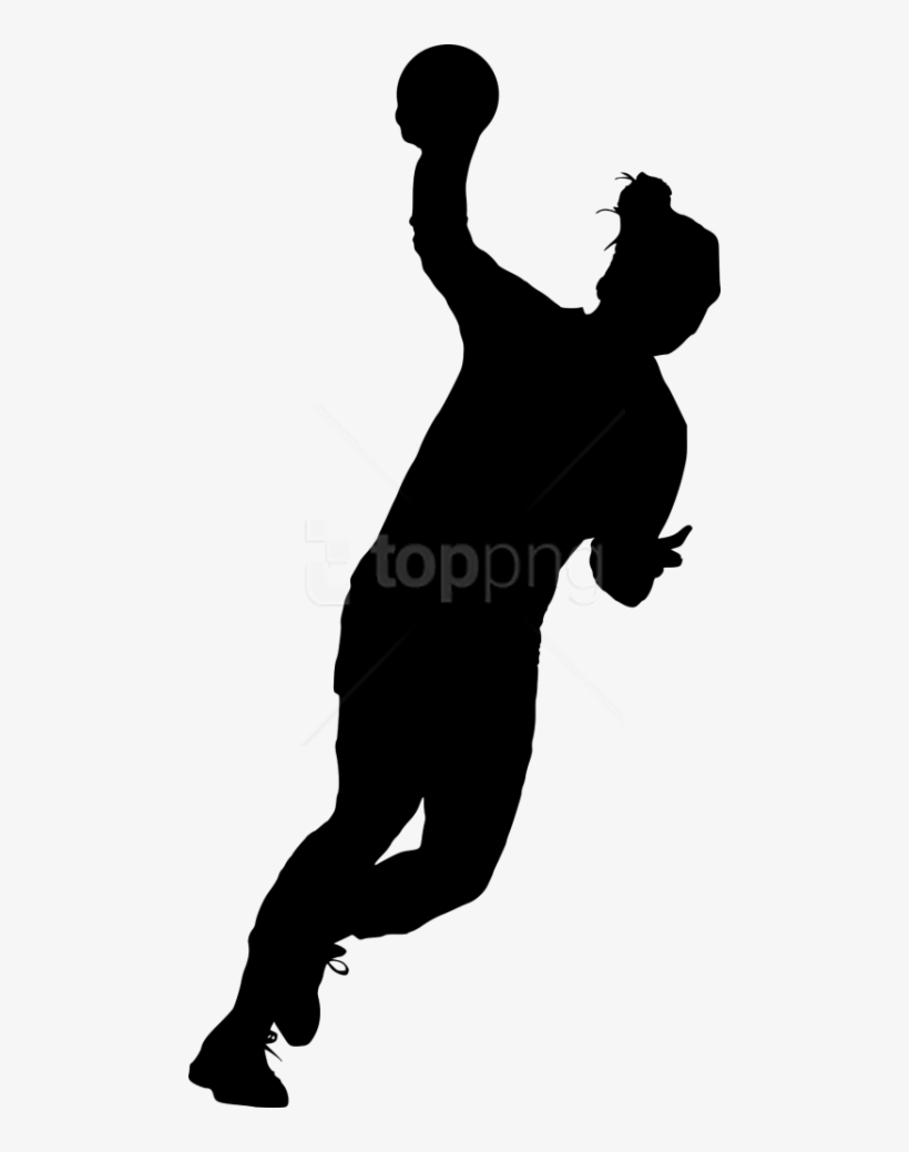 Free Png Sport Handball Silhouette Png Images Transparent - Silhouette, transparent png