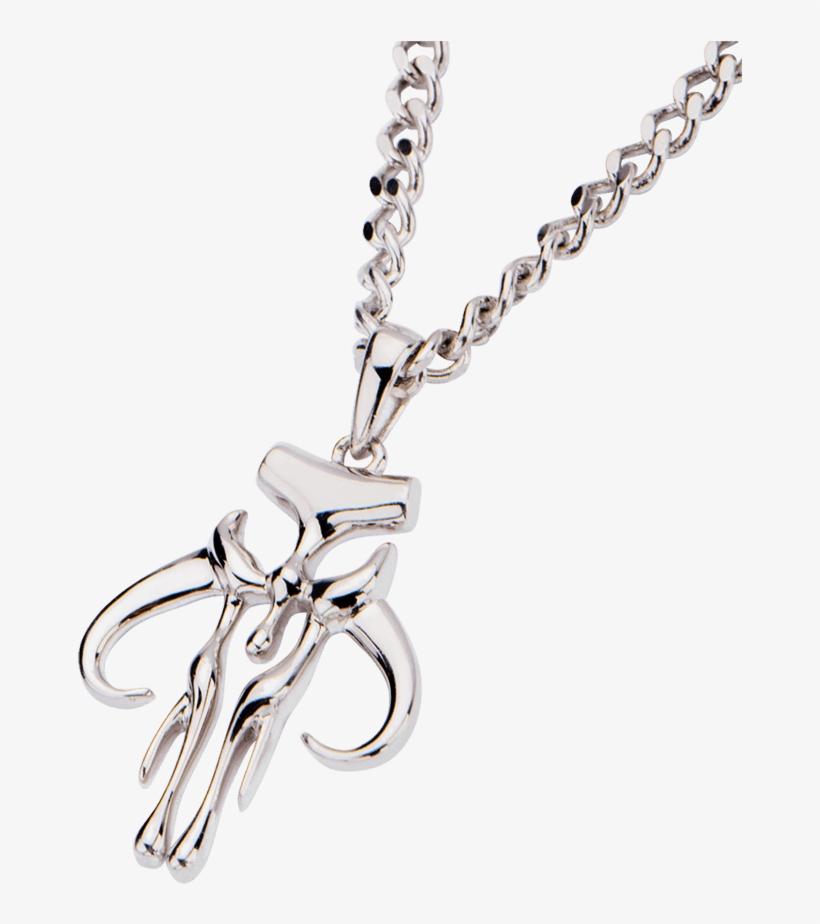 Mens Sterling Silver Mandalorian Necklace So 1170 From - Locket, transparent png