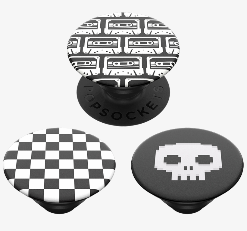 Punk Mix - White And Black Popsocket, transparent png