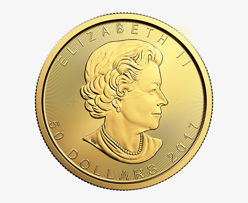 The Design Of The Gold Canadian Maple Leaf Coin Is - Maple Leaf 1 4 Oz Gold, transparent png