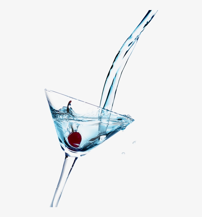 Martini Splash Png - Martini Glass, transparent png