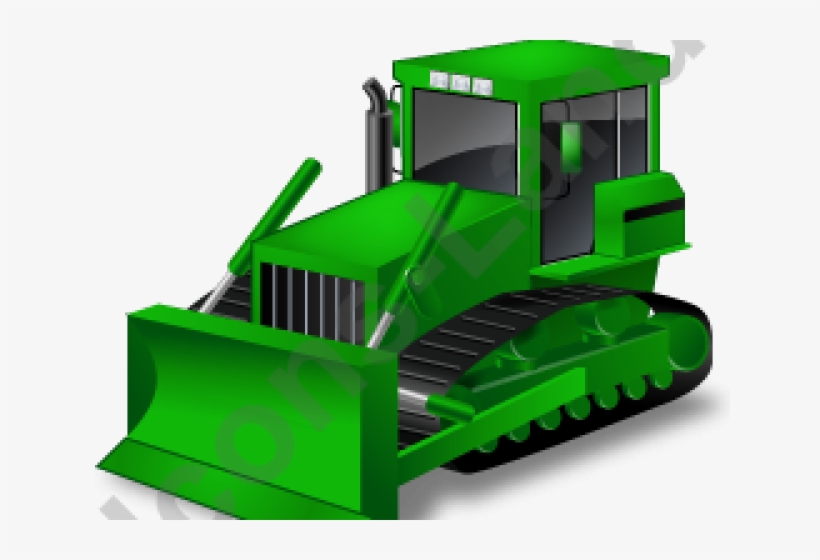 Black Bulldozer, transparent png