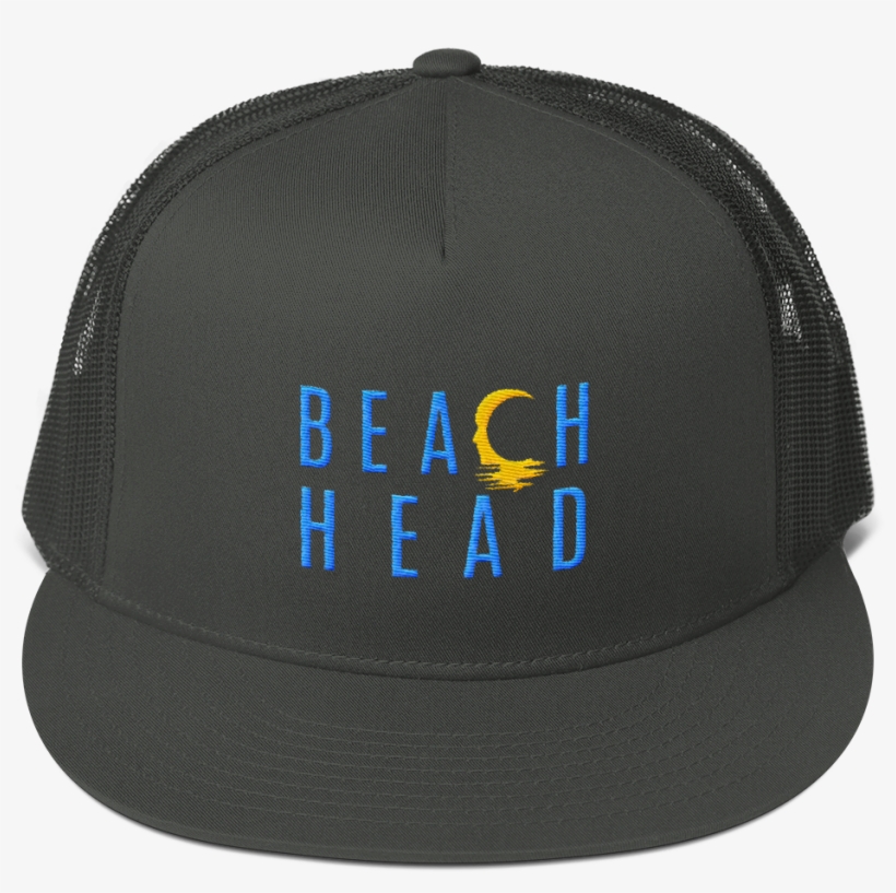 Beach Head Flat Bill Snapback Trucker Hat - Baseball Cap, transparent png